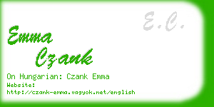 emma czank business card